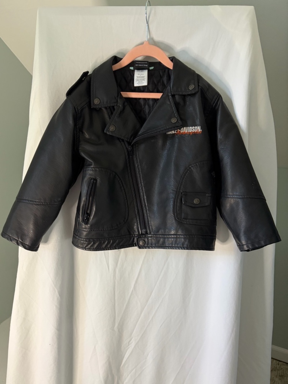 Harley-Davidson Kids Black Biker Jacket size 6